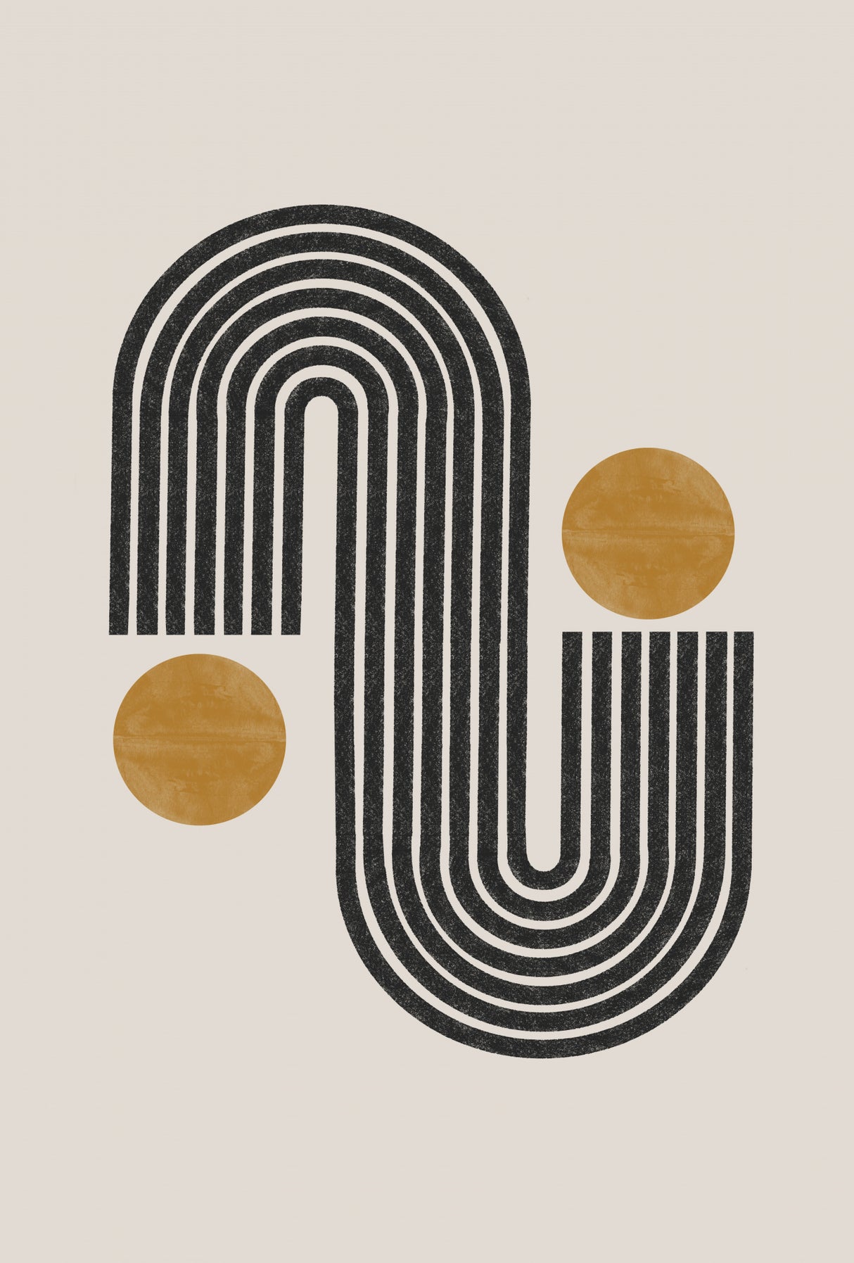 Mid Century No3. Poster och Canvastavla