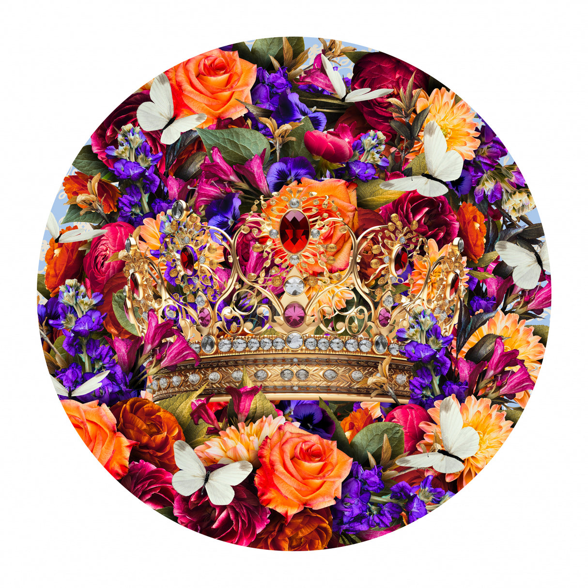 Destiny Blooms &amp; Crown Poster och Canvastavla