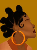 BLACK GIRL Poster och Canvastavla