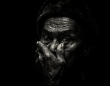 The old Face Poster och Canvastavla