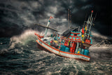 ThaiFishingboat Poster och Canvastavla