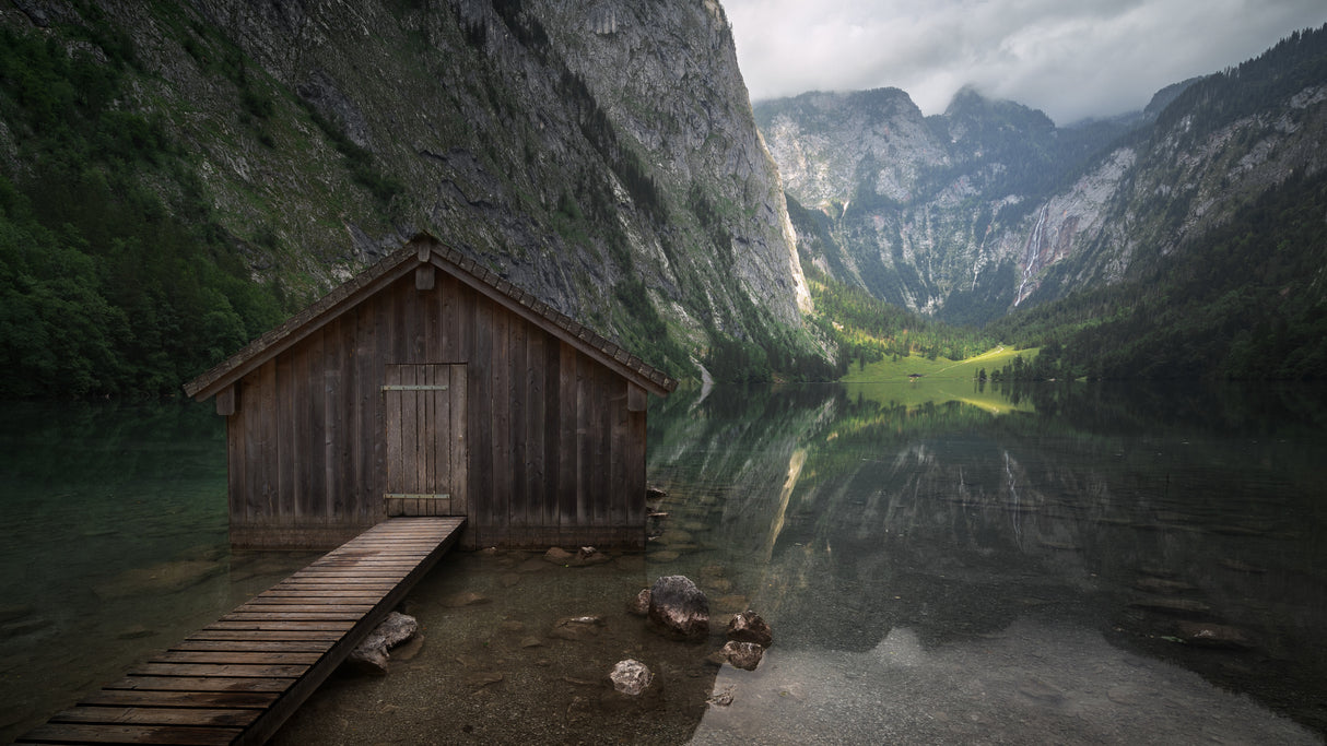 The little boat-house. Poster och Canvastavla