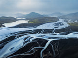 Glacier Rivers Poster och Canvastavla