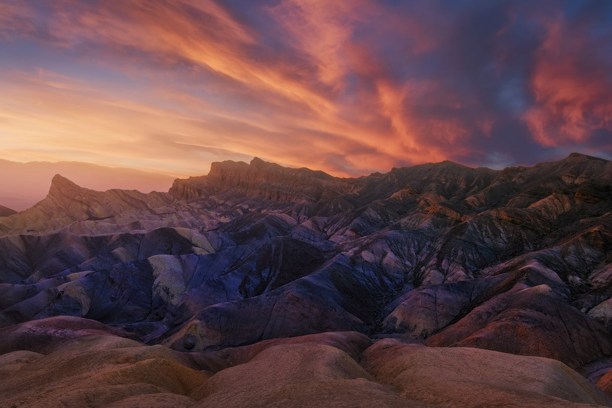 Zabriskie Sunset Poster och Canvastavla
