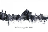 Monterosso al Mare Italy Skyline Poster och Canvastavla