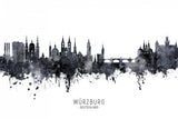 Würzburg Germany Skyline Poster och Canvastavla