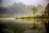 Dawn at the Lake (Landscape) Poster och Canvastavla