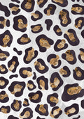 Gold Black leopard print Poster och Canvastavla