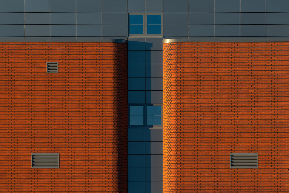 Orange geometry. Poster och Canvastavla