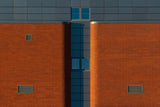 Orange geometry. Poster och Canvastavla