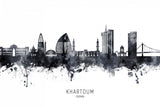 Khartoum Sudan Skyline Poster och Canvastavla