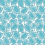 Turquoise Scattered Leaves Polka Dot Poster och Canvastavla