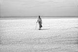 Walking in the salt lake Poster och Canvastavla