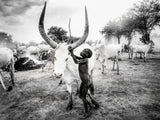 Boy of Mundari, South Sudan Poster och Canvastavla