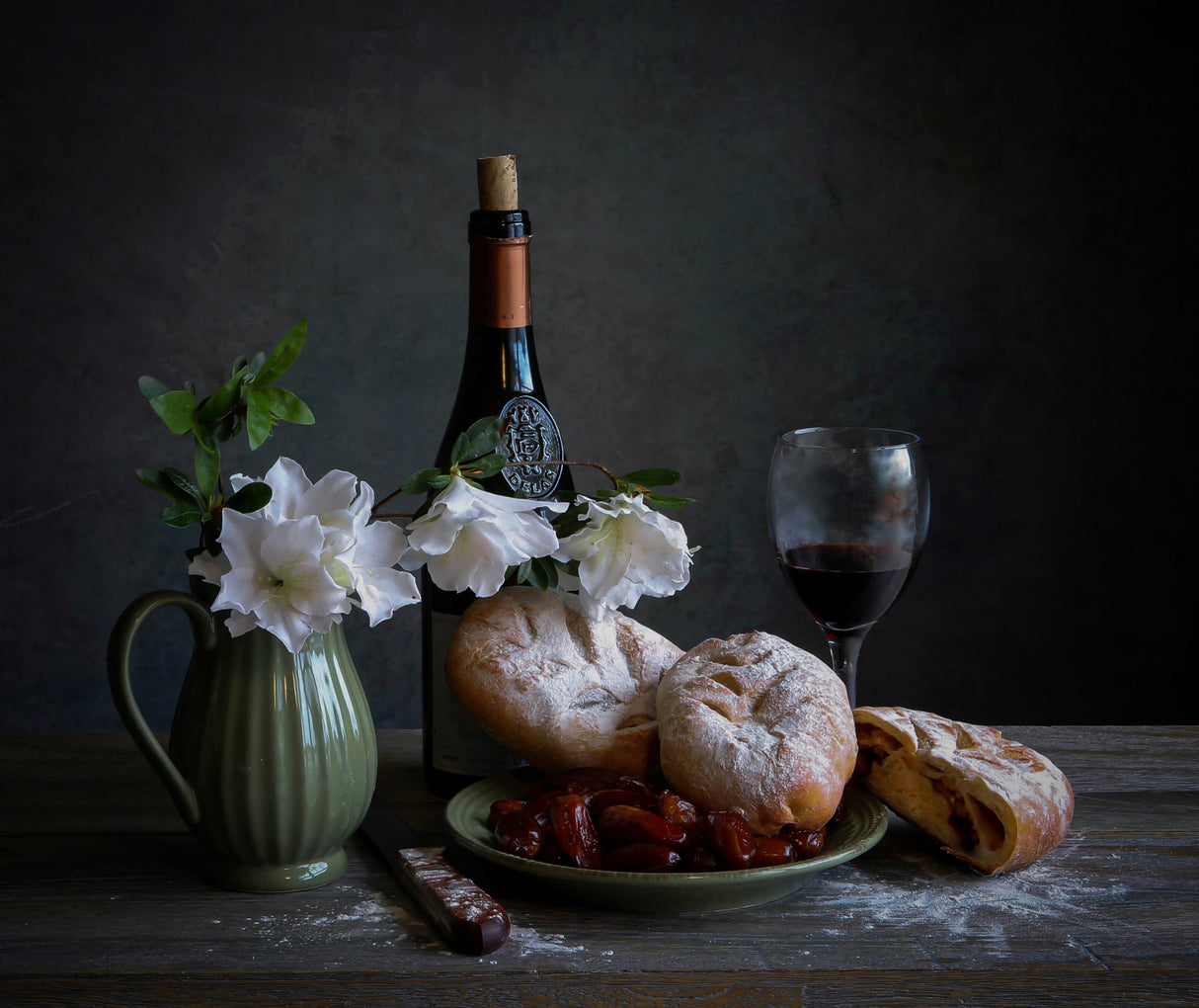 Bread and Wine Poster och Canvastavla
