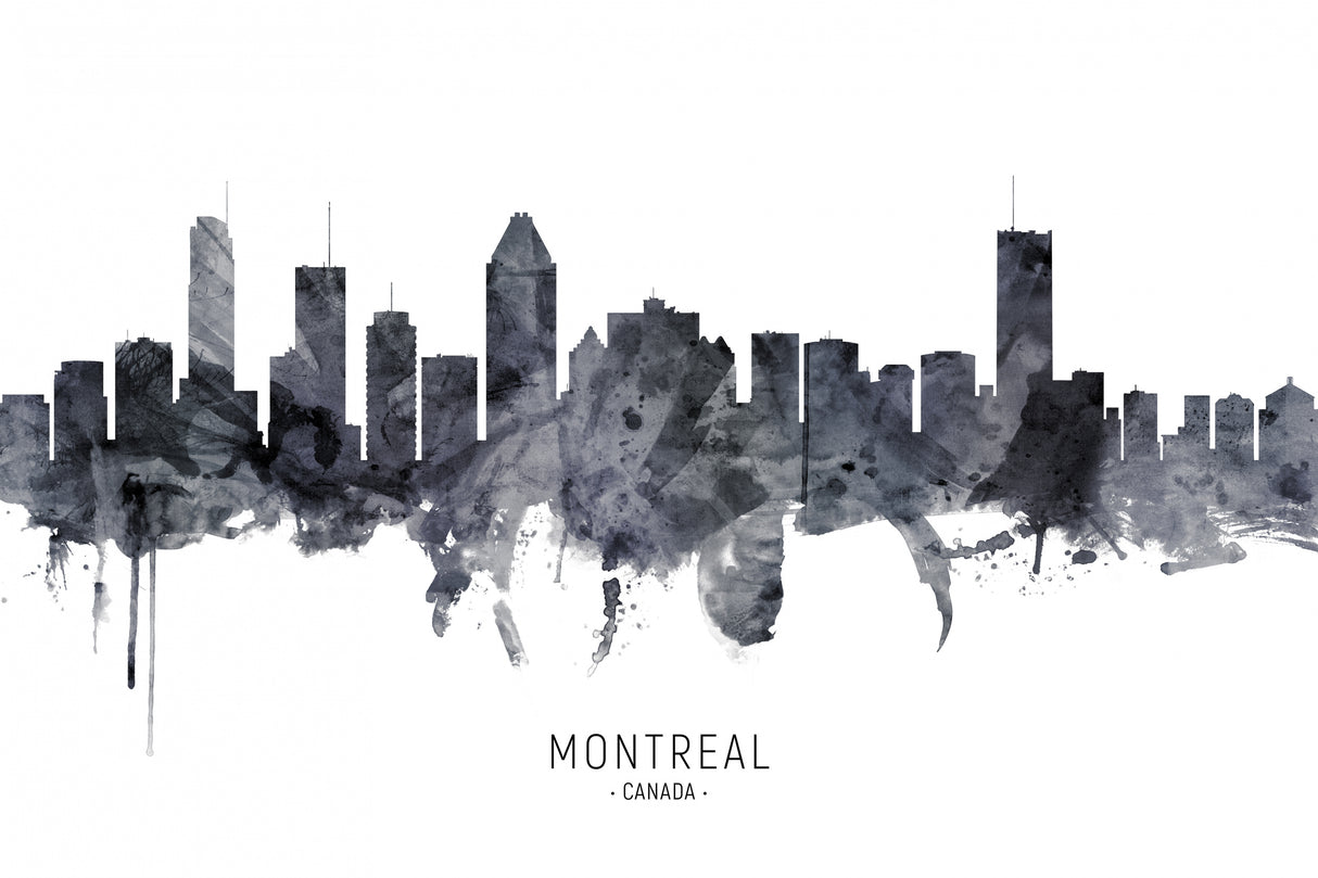 Montreal Canada Skyline Poster och Canvastavla