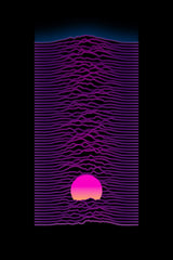220120 Neon Sunset Poster och Canvastavla