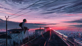 Rooflinesgirl 12k Orig.png Poster och Canvastavla