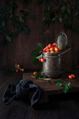 Yellow cherries Poster och Canvastavla