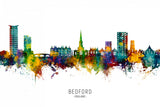Bedford England Skyline Poster och Canvastavla