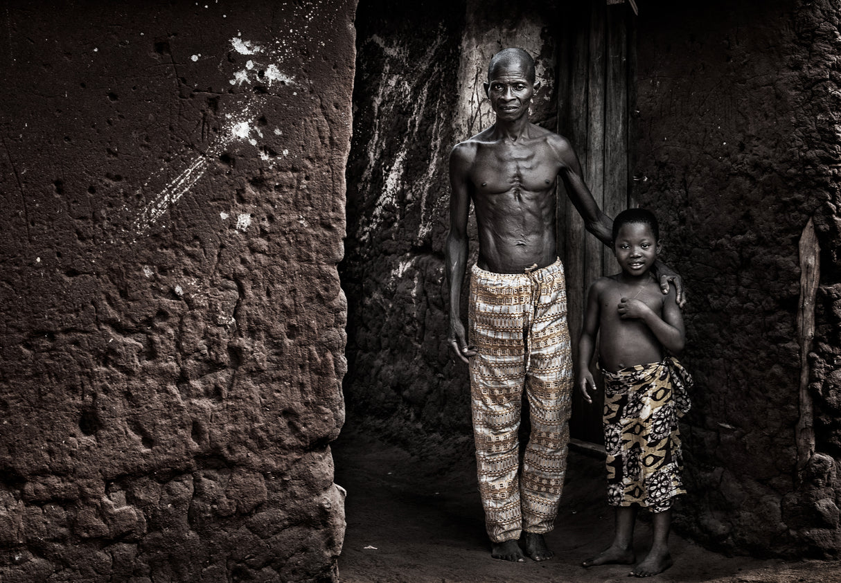 Father and son - Benin Poster och Canvastavla