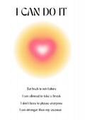Motivational Aura Poster Poster och Canvastavla