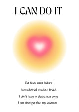 Motivational Aura Poster Poster och Canvastavla