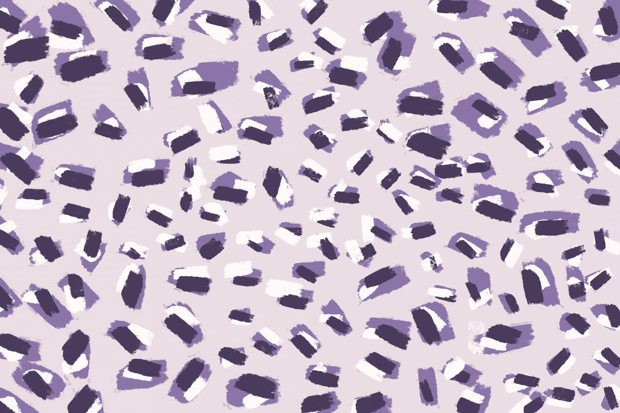 Scattered Small Purple Strokes Pattern Poster och Canvastavla