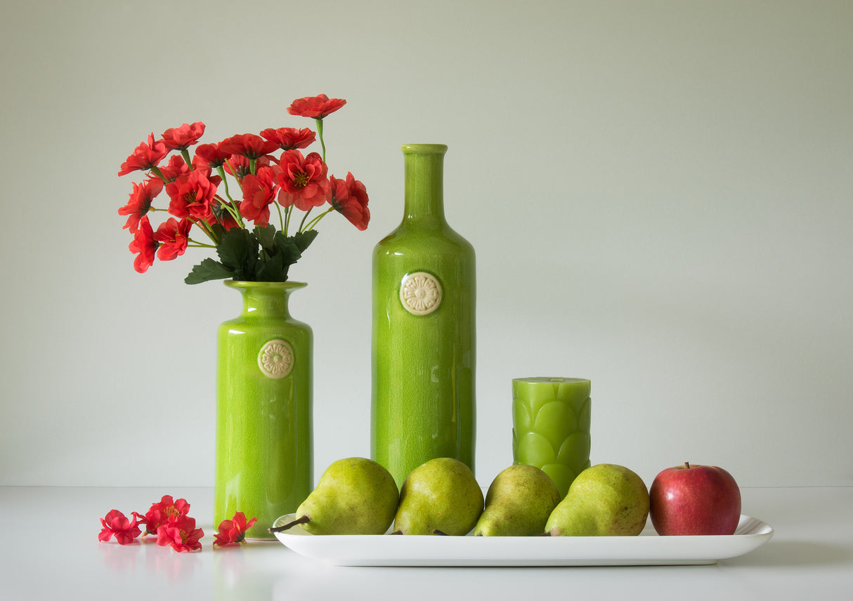 Red and Green with Apple and Pears Poster och Canvastavla