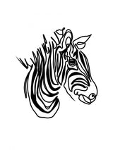 The Zebra Poster och Canvastavla
