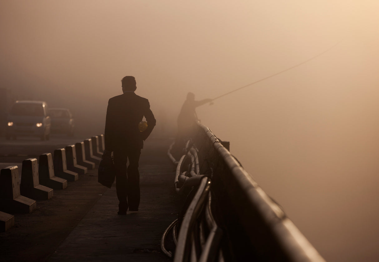 Misty bridge series I Poster och Canvastavla