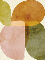 Aqua Shapes2 Kopie Poster och Canvastavla