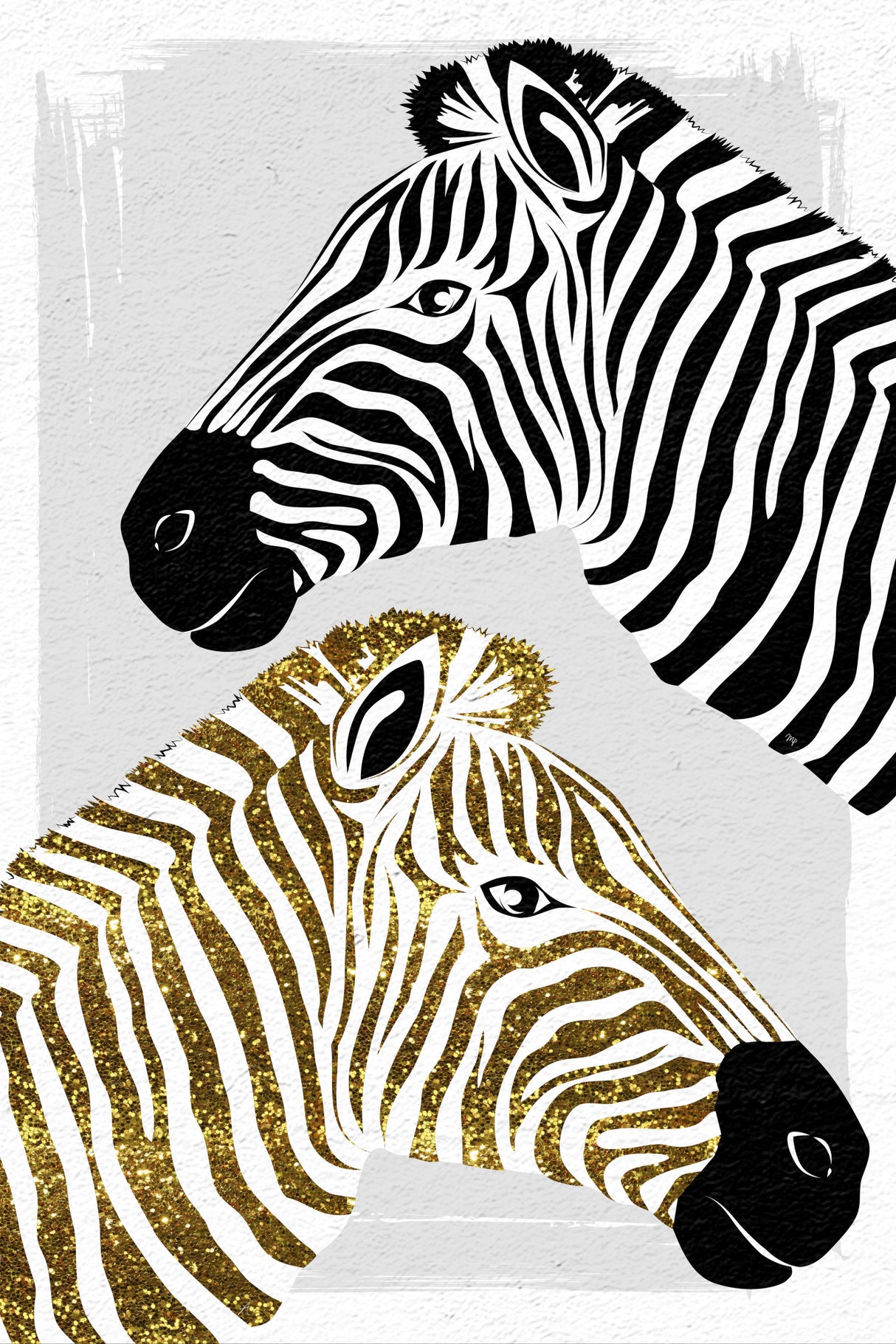 Pretty Zebras Poster och Canvastavla