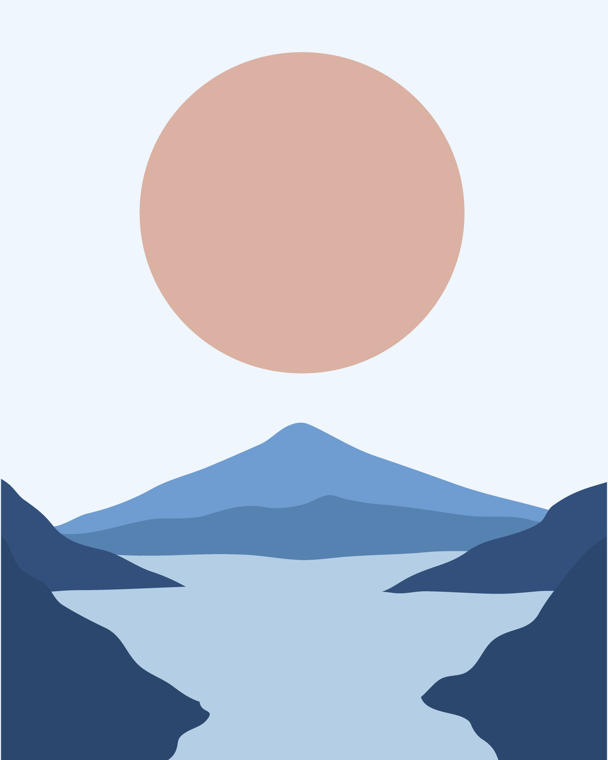 Valley Sun Poster och Canvastavla