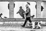 Dog walkers Poster och Canvastavla