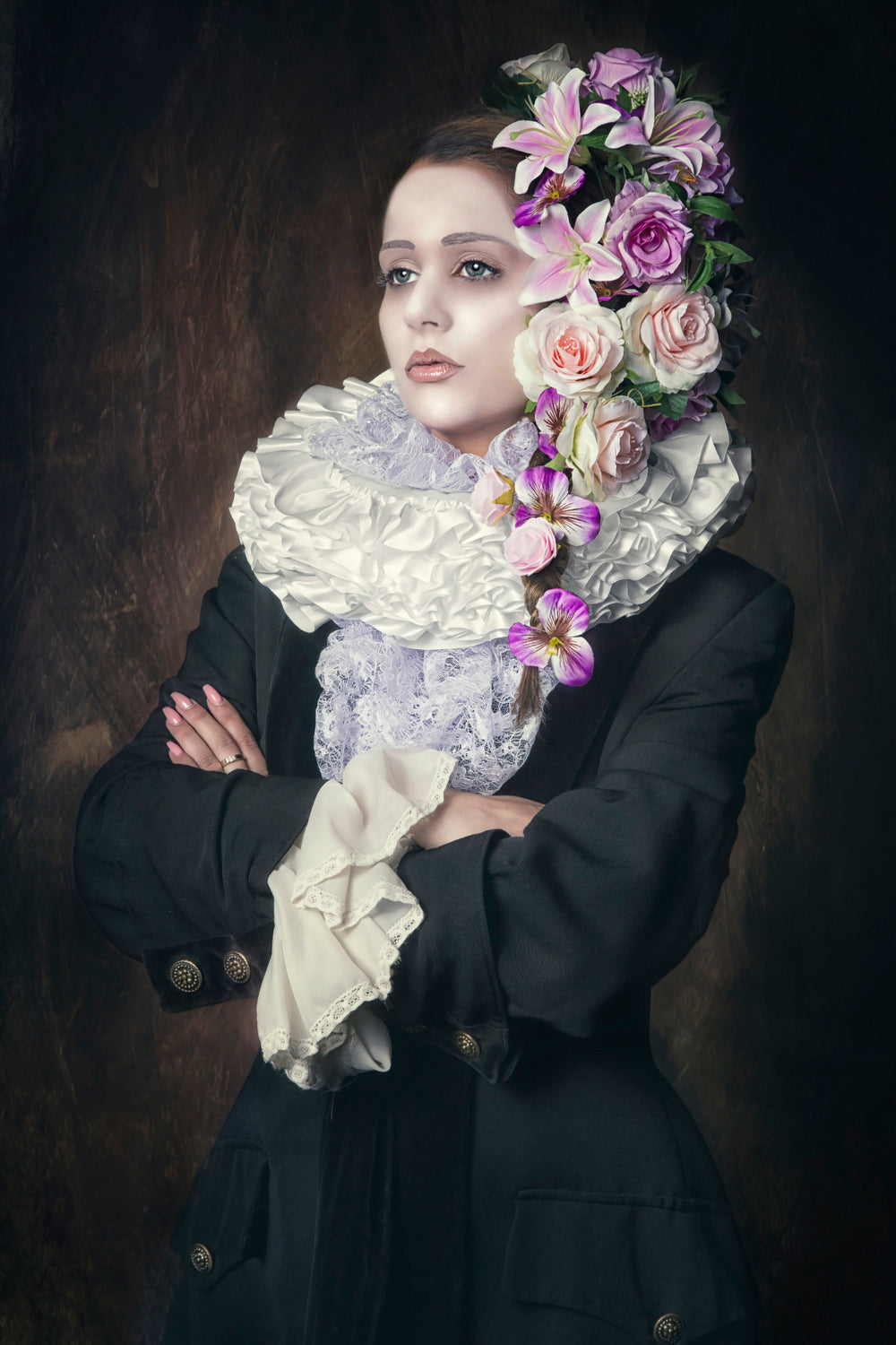 Flower Girl Poster och Canvastavla