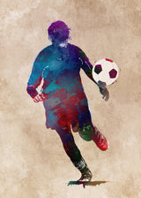 Football Soccer Sport Art 14 Poster och Canvastavla