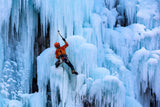 Ice Cliff Climbing-1 Poster och Canvastavla