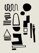 Ink Motif 52 Poster och Canvastavla