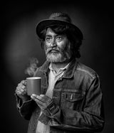 THE MAN WITH HOT COFFEE Poster och Canvastavla