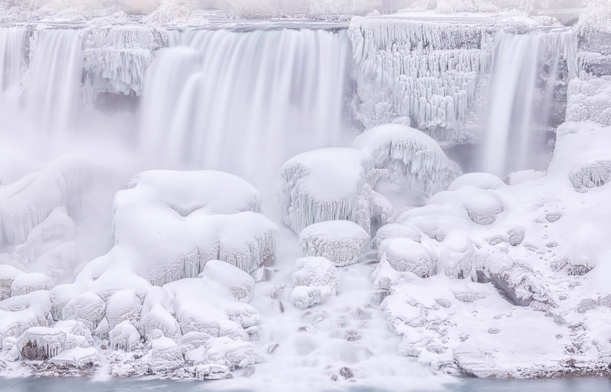 The Frozen Waterfalls Poster och Canvastavla