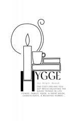 Illustrated hygge definition Poster och Canvastavla