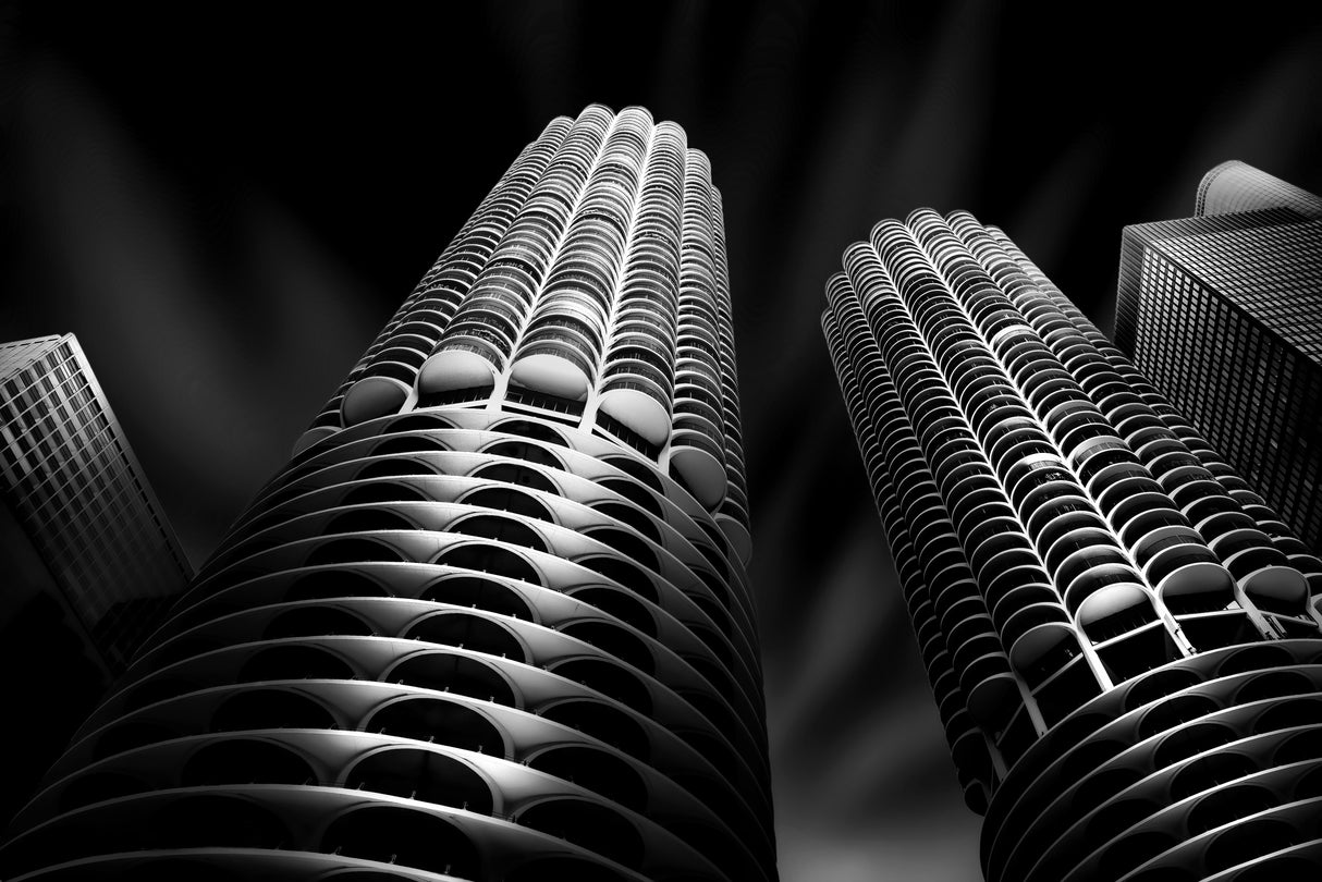 Marina City (Corn Cob) Poster och Canvastavla