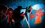 Graffiti Twin Poster och Canvastavla