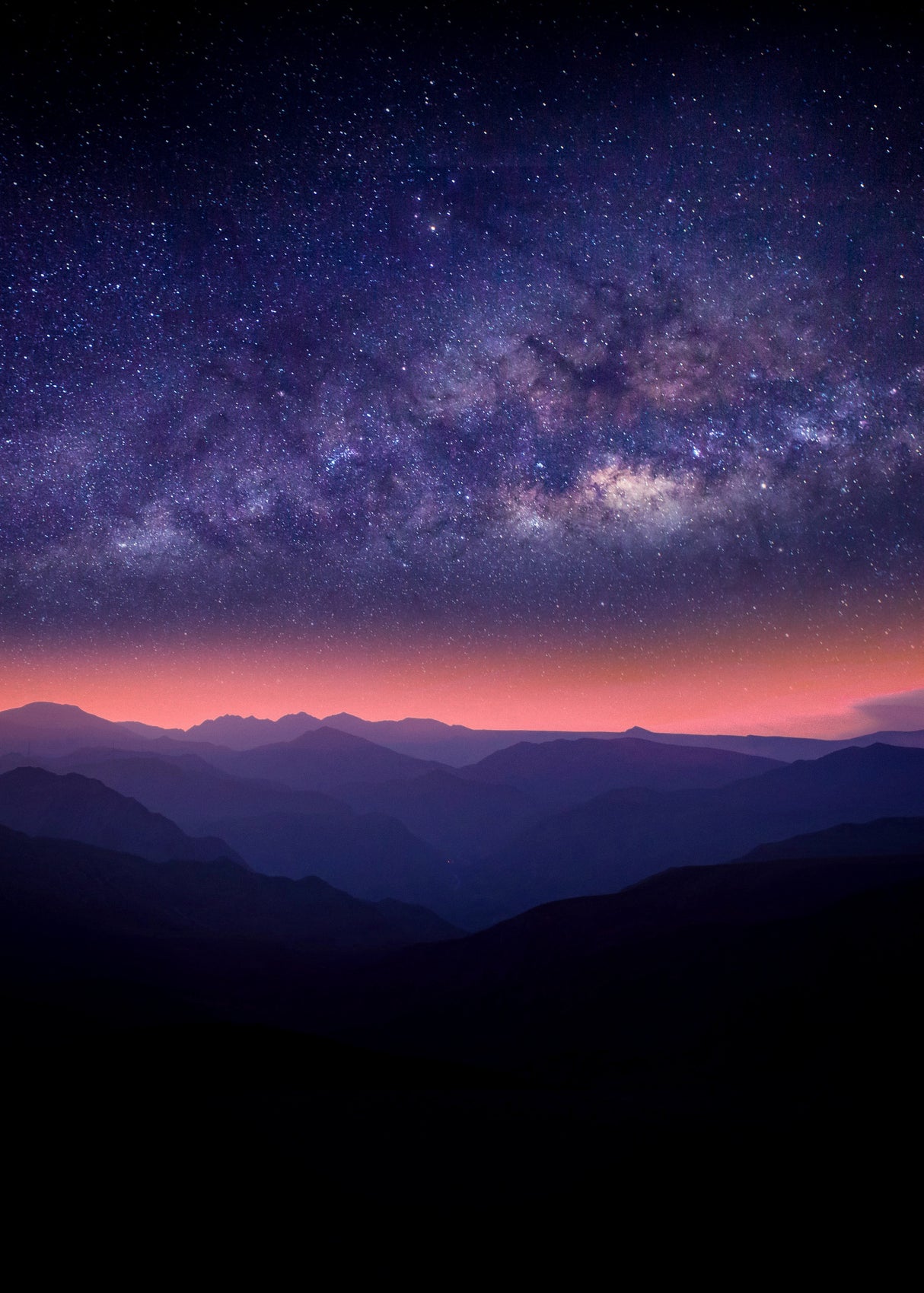 Mountains and Stars Poster och Canvastavla