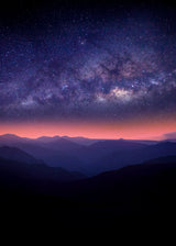 Mountains and Stars Poster och Canvastavla