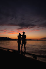 Couple Silhouette Poster och Canvastavla