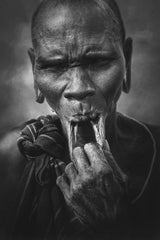 Woman from Mursi tribe Poster och Canvastavla