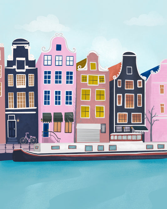 Amsterdam Poster och Canvastavla