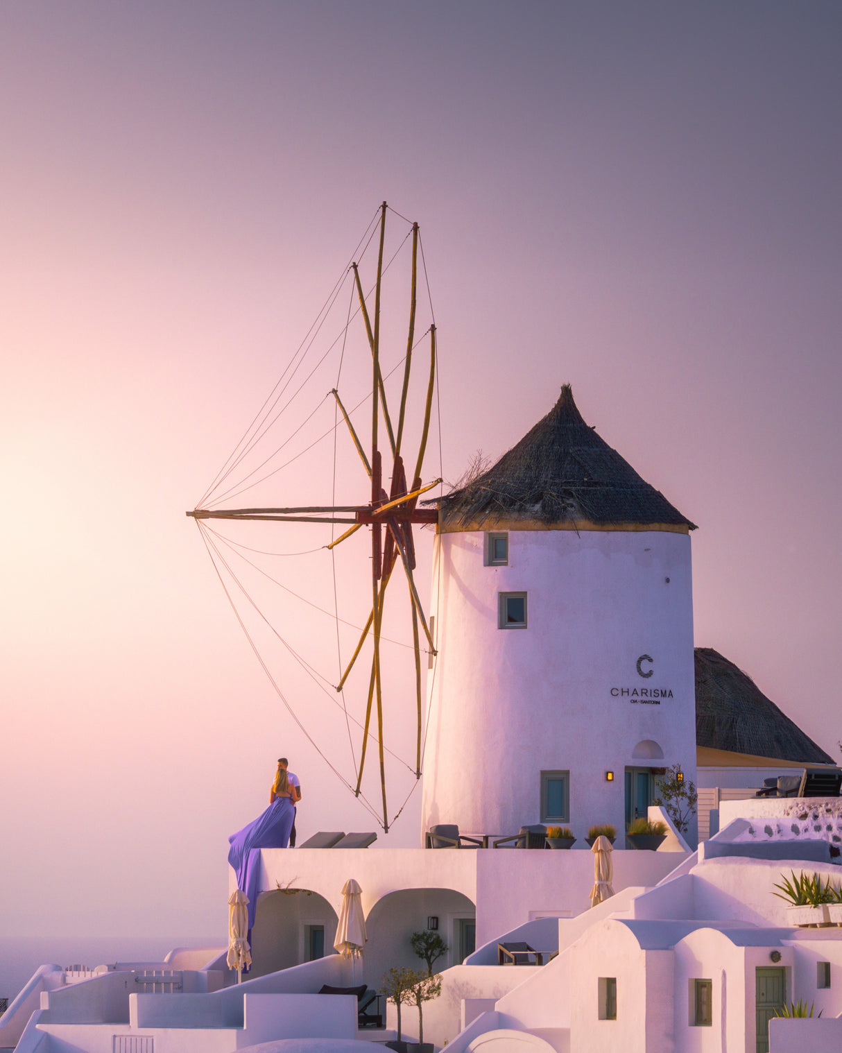 Santorini Weddings Poster och Canvastavla